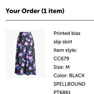 J. Crew Factory Purple Pink Asymmetrical Midi Slip Skirt